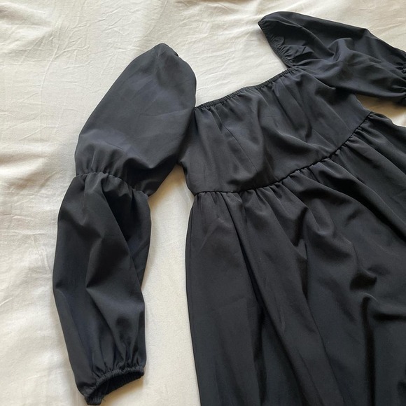 Black Ruffle Dress Size Medium - Picture 2 of 4